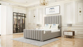 Line Panel Signature Bed - Silver - Adeline Waterson