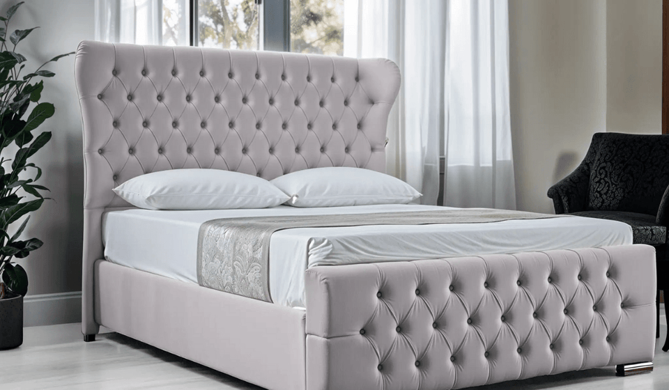upholstered bed