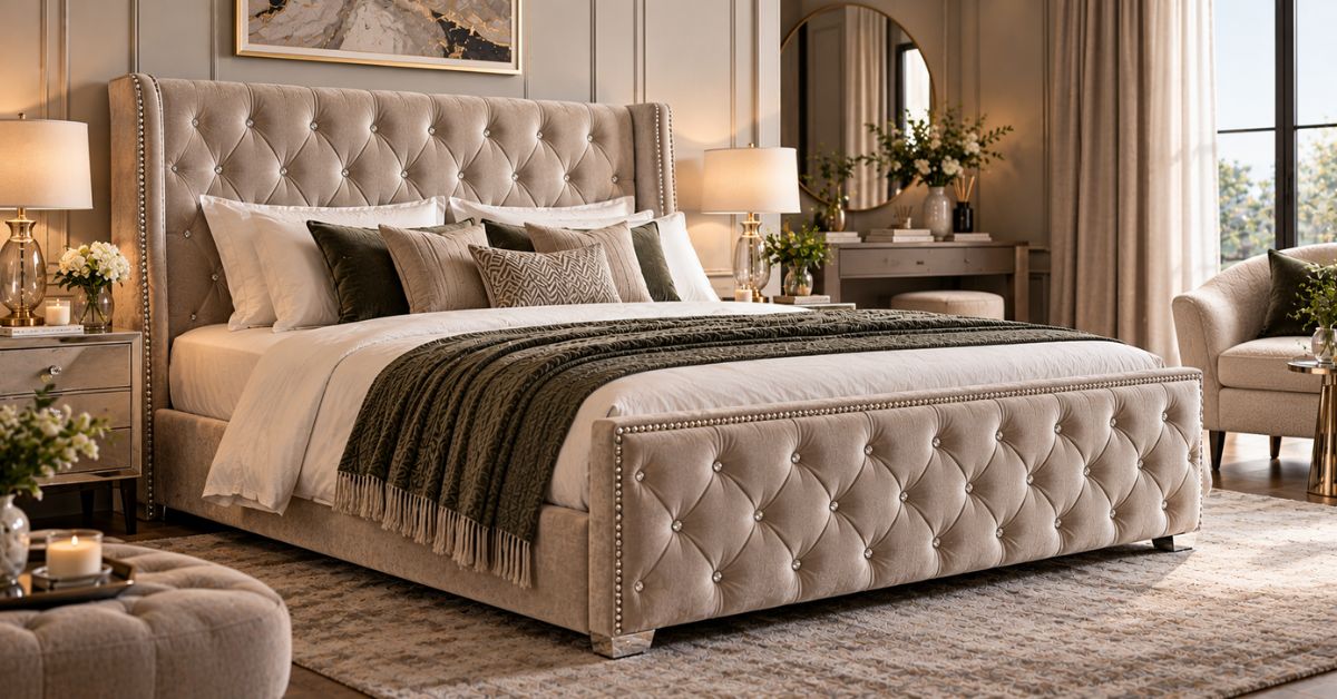 Designing an Elegant Bedroom Around a Diamond Bed Frame - Adeline Waterson