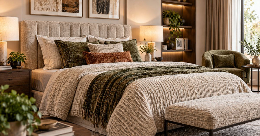Why Chenille Texture Works Beautifully in Modern Bedroom Design - Adeline Waterson