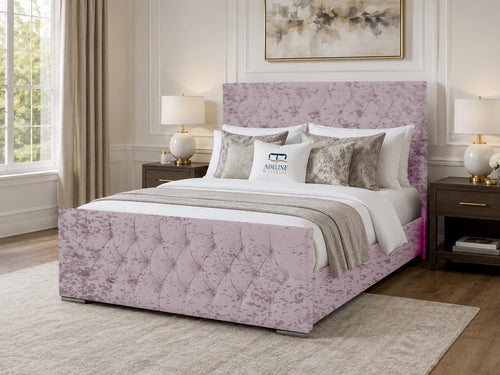 Arabella Button-Tufted Upholstered Bed