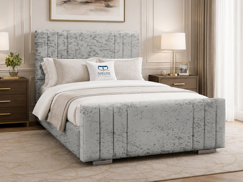 Raymond Vertical Channel Wingback Upholstered Bed