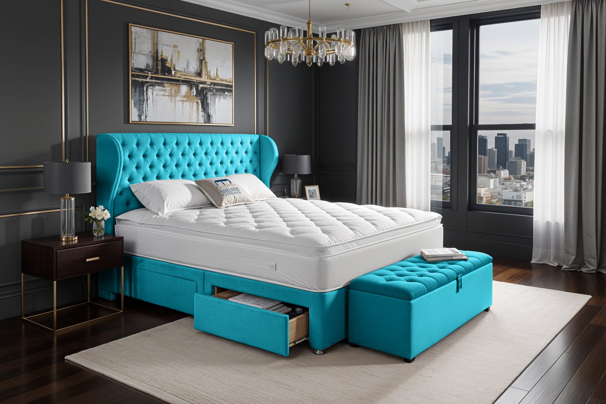 Teal Plush Velvet