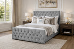 Grey Crushed Velvet