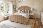 Beige-plush-velvat