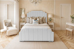 White-plush-velvet