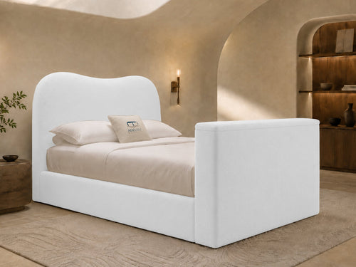 Aura Curve TV Bed – 48" Headboard