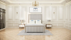 Bostan Signature Bed - Silver - Adeline Waterson