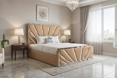 Beige-plush-velvat