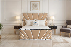 Beige-plush-velvat