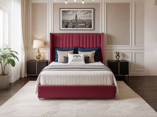 Bridgend Vertical Channel Divan Bed Set with Storage Drawers, Floor Standing Headboard & Footboard