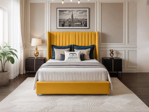 Bridgend Vertical Channel Divan Bed Set with Storage Drawers, Floor Standing Headboard & Footboard