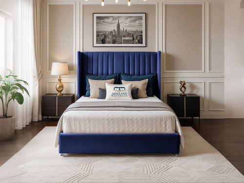 Bridgend Vertical Channel Divan Bed Set with Storage Drawers, Floor Standing Headboard & Footboard