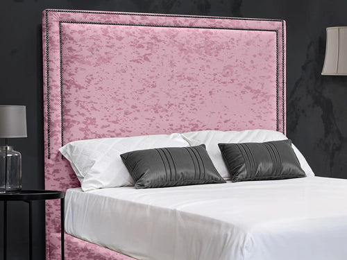 Bumper Beading Panel Upholstered Bed Set with Floor Standing Headboard, Footboard & Storage Upgrade Option