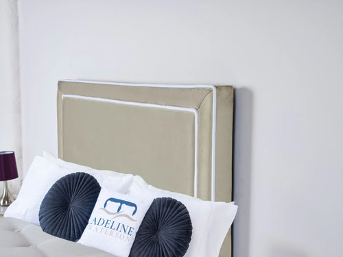 Camden Double-Piped Panel Floor Standing Headboard