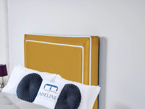 Camden Double-Piped Panel Floor Standing Headboard