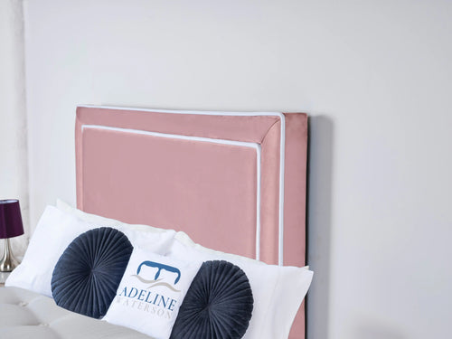 Camden Double-Piped Panel Floor Standing Headboard