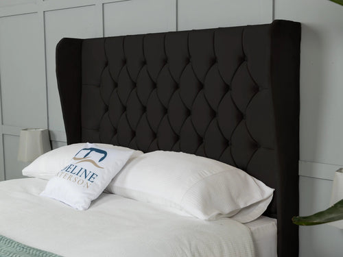 Chesterfield Button-Tufted Wingback Floor Standing Headboard