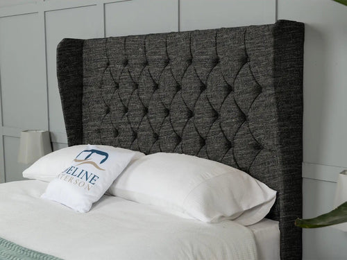 Chesterfield Button-Tufted Wingback Floor Standing Headboard