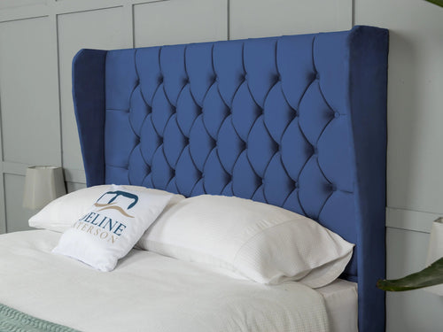 Chesterfield Button-Tufted Wingback Floor Standing Headboard