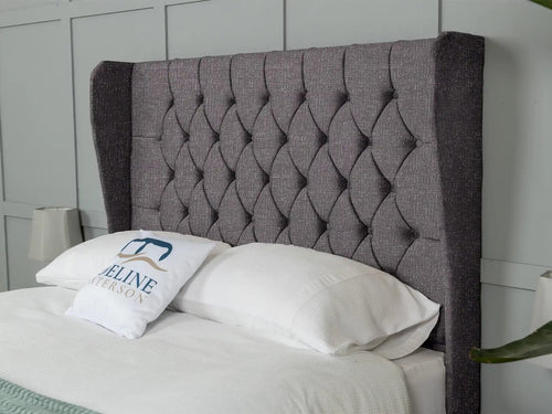 Chesterfield Button-Tufted Wingback Floor Standing Headboard