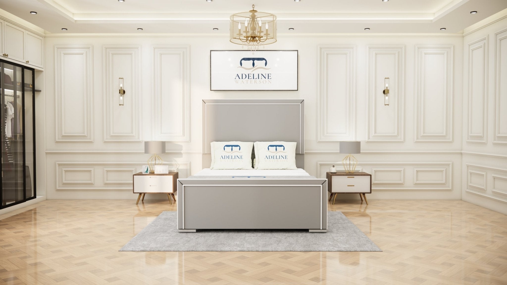 Colchester Signature Bed - Silver - Adeline Waterson