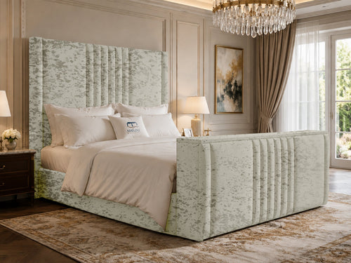 Colmore Column Storage TV Bed Set with End Lift – 48" Floor Standing Headboard