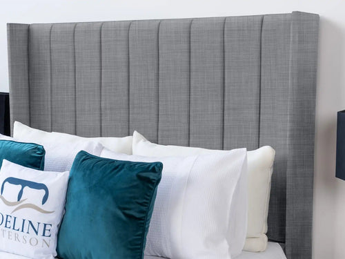 Croydon Vertical Channel Wingback Floor Standing Headboard