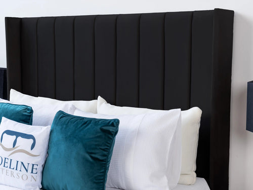Croydon Vertical Channel Wingback Floor Standing Headboard