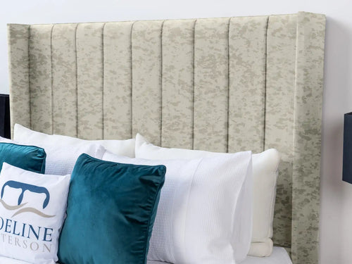 Croydon Vertical Channel Wingback Floor Standing Headboard