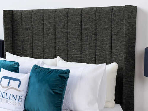 Croydon Vertical Channel Wingback Floor Standing Headboard