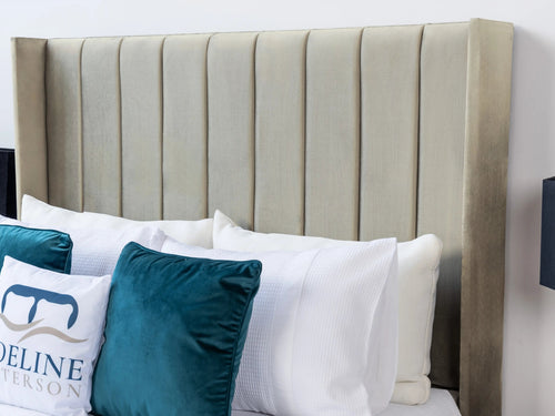 Croydon Vertical Channel Wingback Floor Standing Headboard