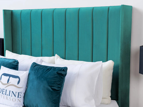 Croydon Vertical Channel Wingback Floor Standing Headboard