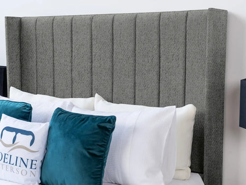 Croydon Vertical Channel Wingback Floor Standing Headboard