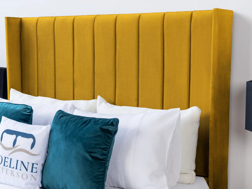 Croydon Vertical Channel Wingback Floor Standing Headboard