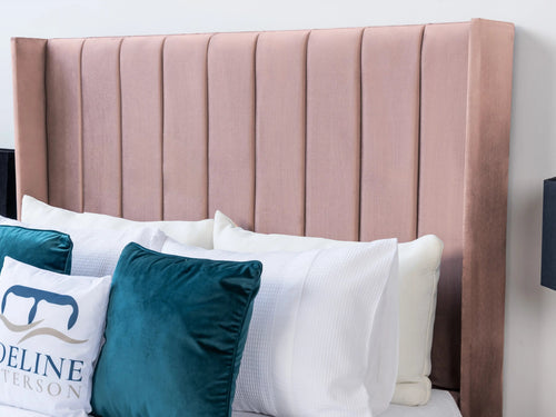 Croydon Vertical Channel Wingback Floor Standing Headboard