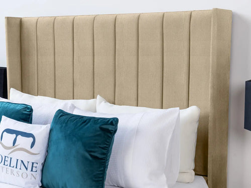 Croydon Vertical Channel Wingback Floor Standing Headboard
