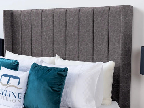 Croydon Vertical Channel Wingback Floor Standing Headboard