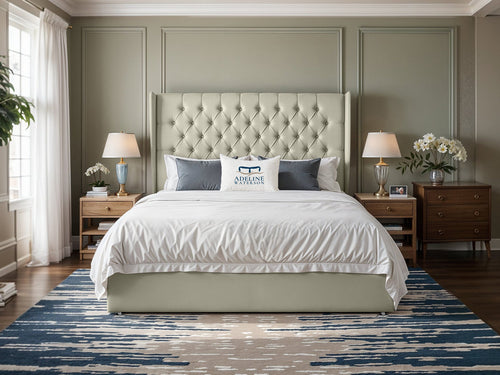 Curved Elisabeth Button-Tufted Wingback Divan Bed Set with Storage Drawers, Floor Standing Headboard & Footboard