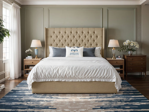 Curved Elisabeth Button-Tufted Wingback Divan Bed Set with Storage Drawers, Floor Standing Headboard & Footboard