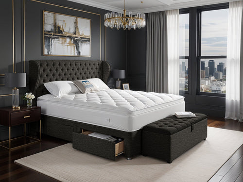 Empire Chesterfield upholstered Bed