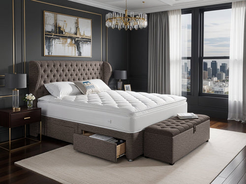 Empire Chesterfield upholstered Bed