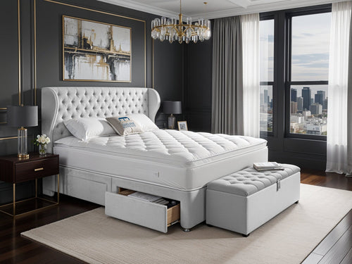 Empire Chesterfield upholstered Bed