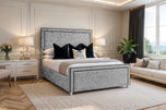 Grey Crushed Velvet