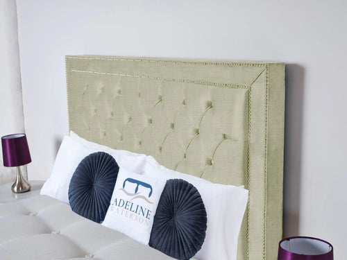 Hastings Studded Button-Tufted Floor Standing Headboard