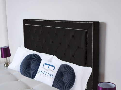 Hastings Studded Button-Tufted Floor Standing Headboard