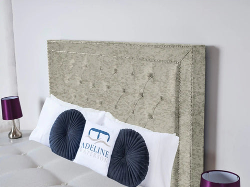Hastings Studded Button-Tufted Floor Standing Headboard