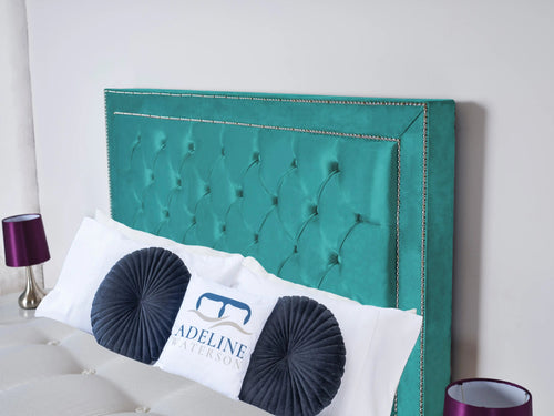 Hastings Studded Button-Tufted Floor Standing Headboard