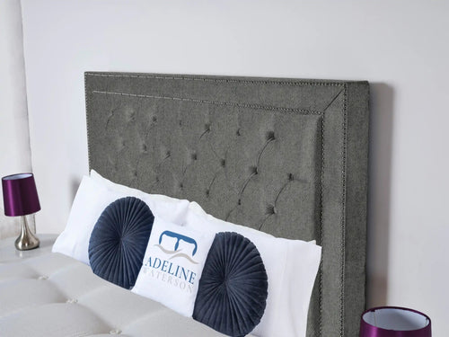 Hastings Studded Button-Tufted Floor Standing Headboard