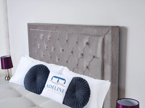 Hastings Studded Button-Tufted Floor Standing Headboard
